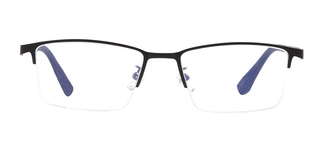 CARETTA CRTTA 7582-C1 Optik Genç Erkek Köşeli Yarım Çerçeveli Metal 