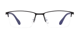 CARETTA CRTTA 7582-C4 Optik Genç Erkek Köşeli Yarım Çerçeveli Metal 