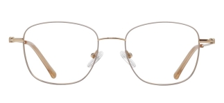 CARETTA CRTTA 7617-C.02 Optik Genç Kadın Köşeli Çerçeveli Titanyum 