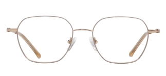 CARETTA CRTTA 7618-C.02 Optik Genç Kadın Köşeli Çerçeveli Titanyum 