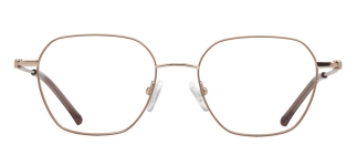 CARETTA CRTTA 7618-C.03 Optik Genç Kadın Köşeli Çerçeveli Titanyum 