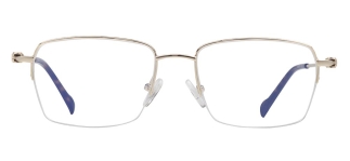 CARETTA CRTTA 7622-C.01 Optik Genç Erkek,Kadın,Unisex Köşeli Yarım Çerçeveli Titanyum 