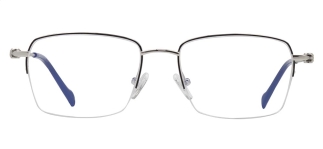 CARETTA CRTTA 7622-C.03 Optik Genç Erkek,Kadın,Unisex Köşeli Yarım Çerçeveli Titanyum 