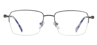 CARETTA CRTTA 7622-C.04 Optik Genç Erkek,Kadın,Unisex Köşeli Yarım Çerçeveli Titanyum 