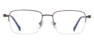 CARETTA CRTTA 7622-C.06 Optik Genç Erkek,Kadın,Unisex Köşeli Yarım Çerçeveli Titanyum 