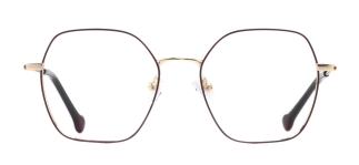 CARETTA CRTTA 7632-C.02 Optik Genç Kadın Geometrik Çerçeveli Titanyum 