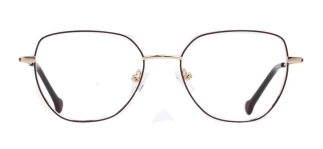 CARETTA CRTTA 7633-C.02 Optik Genç Kadın Geometrik Çerçeveli Titanyum 