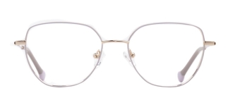CARETTA CRTTA 7633-C.03 Optik Genç Kadın Geometrik Çerçeveli Titanyum 