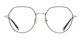 CARETTA CRTTA 7634-C.01 Optik Genç Kadın Geometrik Çerçeveli Titanyum 