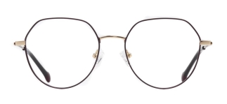 CARETTA CRTTA 7634-C.02 Optik Genç Kadın Geometrik Çerçeveli Titanyum 