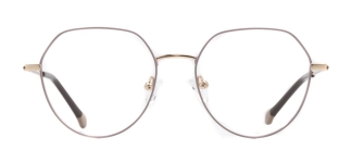 CARETTA CRTTA 7634-C.03 Optik Genç Kadın Geometrik Çerçeveli Titanyum 