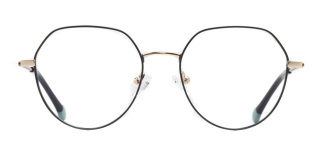 CARETTA CRTTA 7634-C.04 Optik Genç Kadın Geometrik Çerçeveli Titanyum 