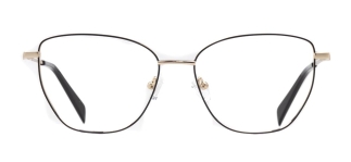 CARETTA CRTTA 7637-C.01 Optik Genç Kadın Geometrik Çerçeveli Titanyum 