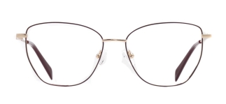 CARETTA CRTTA 7637-C.02 Optik Genç Kadın Geometrik Çerçeveli Titanyum 
