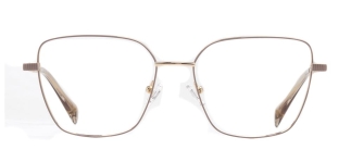 CARETTA CRTTA 7639-C.04 Optik Genç Kadın Geometrik Çerçeveli Titanyum 