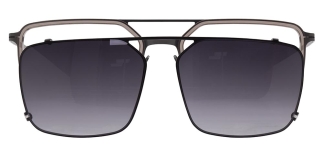 CARETTA CRTTA 7689-C2 Clipon,Optik Genç Erkek Köşeli Çerçeveli Titanyum 
