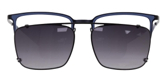 CARETTA CRTTA 7693-C1 Clipon,Optik Genç Erkek Köşeli Çerçeveli Titanyum 