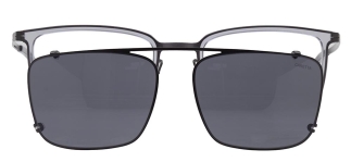 CARETTA CRTTA 7693-C2 Clipon,Optik Genç Erkek Köşeli Çerçeveli Titanyum 