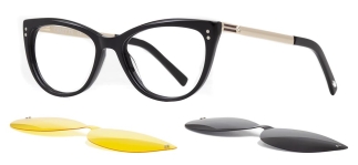 CARETTA CRTTA 7702-C.01 Clipon, Optik Genç Kadın Çekik Çerçeveli Asetat - CARETTA (1)