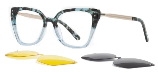 CARETTA CRTTA 7705-C.02 Clipon, Optik Genç Kadın Köşeli Çerçeveli Asetat - CARETTA (1)