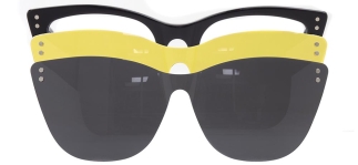 CARETTA CRTTA 7706-C.01 Clipon, Optik Genç Kadın Çekik Çerçeveli Asetat 
