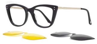 CARETTA CRTTA 7706-C.01 Clipon, Optik Genç Kadın Çekik Çerçeveli Asetat - CARETTA (1)