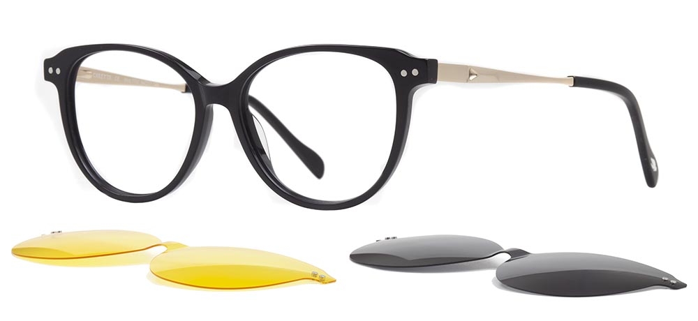 CARETTA CRTTA 7707-C.01 Clipon, Optik Genç Kadın Çekik Çerçeveli Asetat - 2