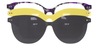 CARETTA CRTTA 7707-C.06 Clipon, Optik Genç Kadın Çekik Çerçeveli Asetat 