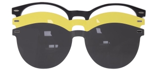 CARETTA CRTTA 7708-C.01 Clipon, Optik Genç Erkek,Kadın,Unisex Oval Çerçeveli Asetat 