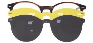 CARETTA CRTTA 7708-C.03 Clipon, Optik Genç Erkek,Kadın,Unisex Oval Çerçeveli Asetat 