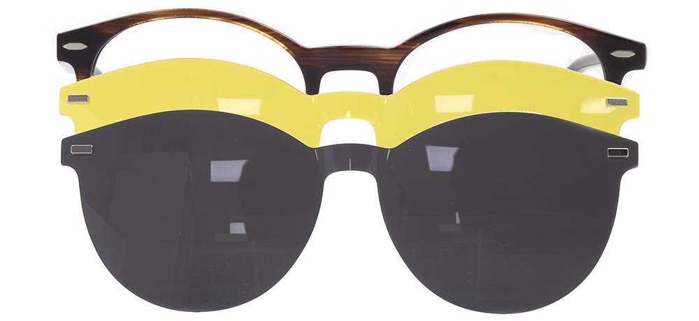 CARETTA CRTTA 7708-C.03 Clipon, Optik Genç Erkek,Kadın,Unisex Oval Çerçeveli Asetat - 1