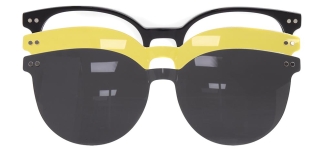 CARETTA CRTTA 7709-C.01 Clipon, Optik Genç Erkek,Kadın,Unisex Yuvarlak Çerçeveli Asetat 