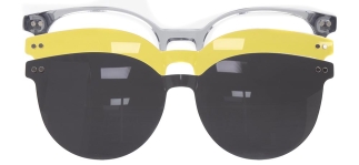 CARETTA CRTTA 7709-C.03 Clipon, Optik Genç Erkek,Kadın,Unisex Yuvarlak Çerçeveli Asetat 