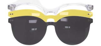 CARETTA CRTTA 7709-C.07 Clipon, Optik Genç Erkek,Kadın,Unisex Yuvarlak Çerçeveli Asetat 