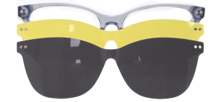 CARETTA CRTTA 7710-C.03 Clipon,Optik Genç Kadın Köşeli Çerçeveli Asetat - CARETTA