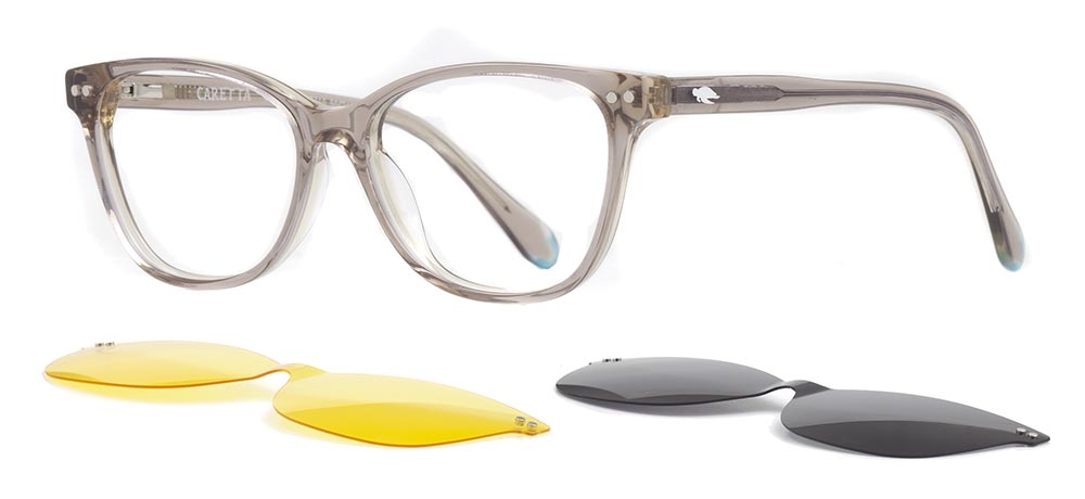CARETTA CRTTA 7710-C.05 Clipon, Optik Genç Kadın Oval Çerçeveli Asetat - 2