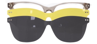 CARETTA CRTTA 7710-C.05 Clipon,Optik Genç Kadın Köşeli Çerçeveli Asetat - CARETTA