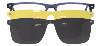 CARETTA CRTTA 7712-C.03 Clipon, Optik Genç,Yetişkin Erkek Köşeli Çerçeveli Asetat 