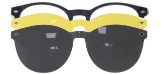 CARETTA CRTTA 7714-C.03 Clipon, Optik Genç Erkek,Kadın,Unisex Yuvarlak Çerçeveli Asetat 