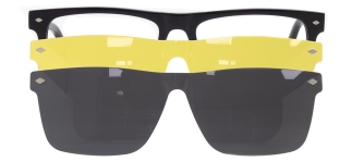CARETTA CRTTA 7715-C.01 Clipon, Optik Genç,Yetişkin Erkek Köşeli Çerçeveli Asetat 