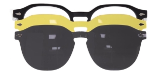 CARETTA CRTTA 7716-C.01 Clipon, Optik Genç Erkek,Kadın,Unisex Oval Çerçeveli Asetat 