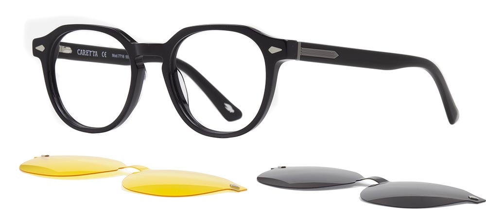 CARETTA CRTTA 7716-C.01 Clipon, Optik Genç Erkek,Kadın,Unisex Oval Çerçeveli Asetat - 2