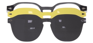 CARETTA CRTTA 7716-C.02 Clipon, Optik Genç Erkek,Kadın,Unisex Oval Çerçeveli Asetat 