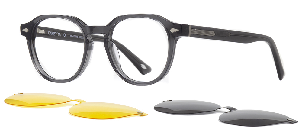 CARETTA CRTTA 7716-C.02 Clipon, Optik Genç Erkek,Kadın,Unisex Oval Çerçeveli Asetat - 2