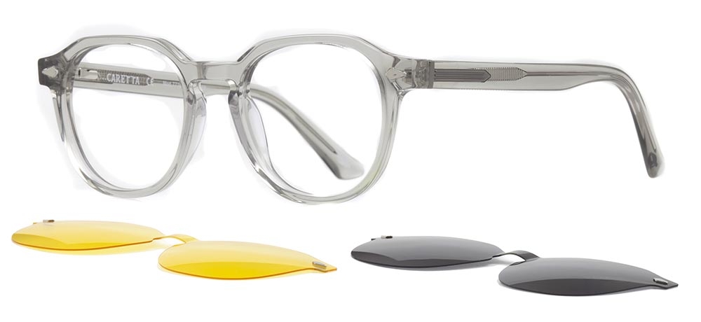 CARETTA CRTTA 7716-C.03 Clipon, Optik Genç Erkek,Kadın,Unisex Oval Çerçeveli Asetat - 2