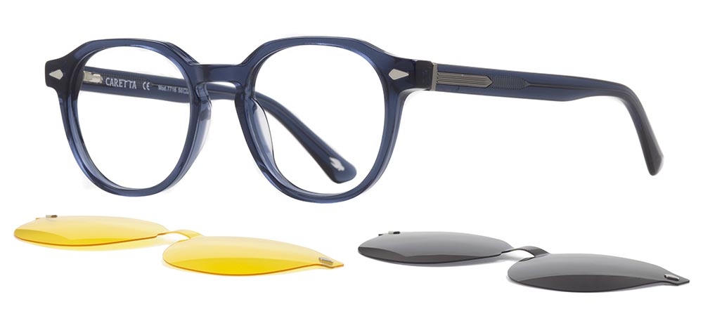 CARETTA CRTTA 7716-C.05 Clipon, Optik Genç Erkek,Kadın,Unisex Oval Çerçeveli Asetat - 2