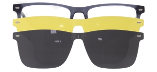 CARETTA CRTTA 7717-C.03 Clipon, Optik Genç Erkek Köşeli Çerçeveli Asetat 