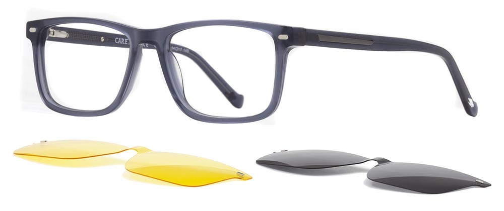 CARETTA CRTTA 7717-C.03 Clipon, Optik Genç Erkek Köşeli Çerçeveli Asetat - 2