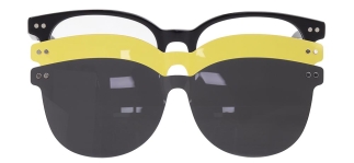 CARETTA CRTTA 7718-C.01 Clipon, Optik Genç Erkek,Kadın,Unisex Oval Çerçeveli Asetat 