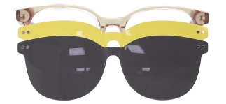 CARETTA CRTTA 7718-C.03 Clipon, Optik Genç Erkek,Kadın,Unisex Oval Çerçeveli Asetat 